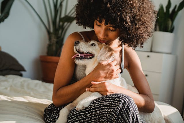 woman%20with%20dog Auburn property management for residential rentals